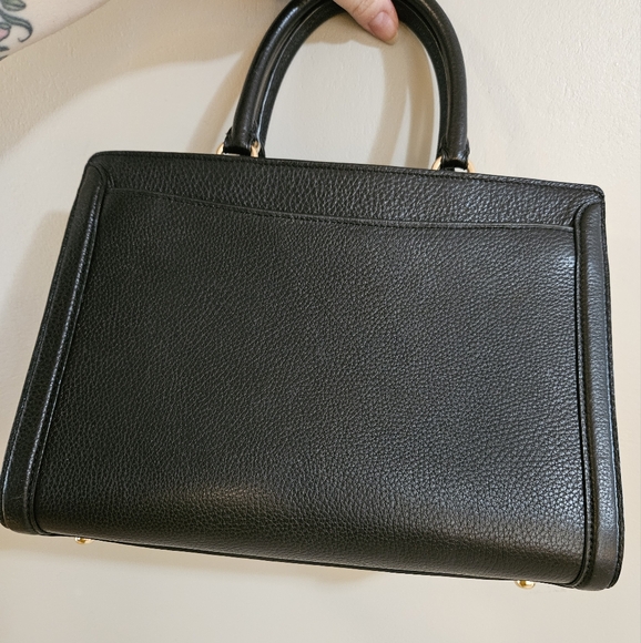 Coach Zoe Black Leather Handbag - Picture 3 of 5